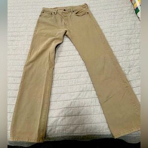 Levi’s 501. 34x34. Khaki